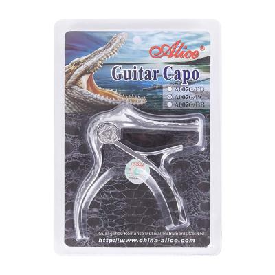 China High Quality Silver Color Crocodile Alice Capo Guitar Capo A007G Guitar Accessories For Acoustic for sale