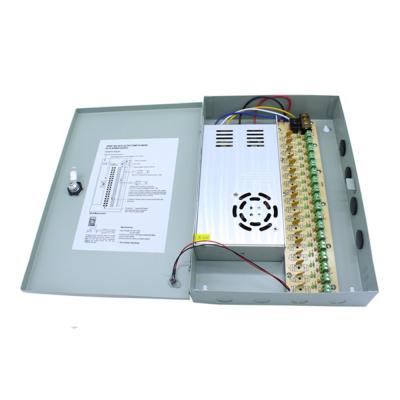 China Centralized AC Switching SMPS Units Distributed DC 10A 20A 30A 20 Amp Closed 20amps 12V Metal Camera Power Supply Box For CCTV 23*20*5CM for sale