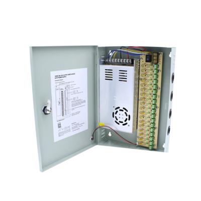 China 20A 30A Amp Switching SMPS Unit Price Self Distributed DC 12V White Metal 20amps Camera CCTV Power Supply Open Box For CCTV 31*21*6CM for sale