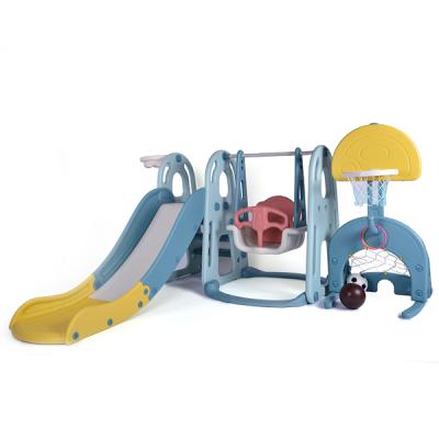 China 1-5 Years New Hot Selling Wholesale Kids Plastic Slide Set Design Slide Baby Combination Slide and Swing Toys For Sale for sale