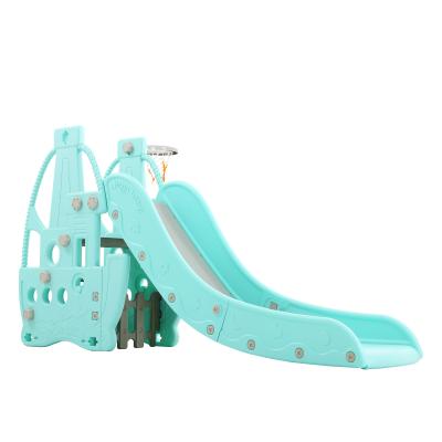 China 1-6 Years Old 2021 New Design Vapor Style Kids Slide Plastic Indoor Playground Slide For Baby for sale