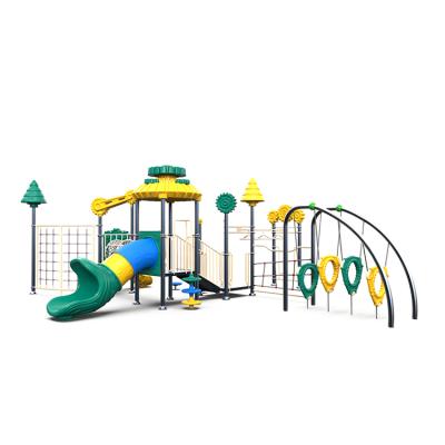 China 2021 New Style Outdoor Playground Plastic Pipe+LLDPE Galvanized Climbing Nets Kids Climber Slide Plastic Equipment for sale