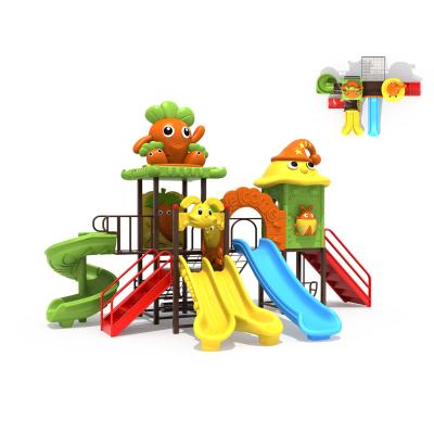 China Liyou Durable Toddler Playground Outdoor Playground Decorations School Equipment With Slides For Sale for sale