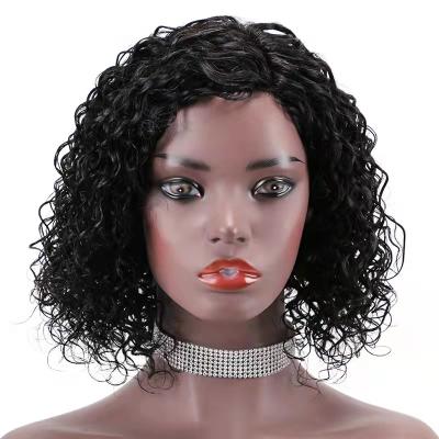 China Wholesale Fashion Factory Price Fashion Style 8inch 10inch Glueless Water Wave Half Head Hair Lace Front Wigs for sale