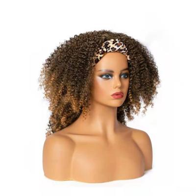 China Curly Curly Hair Headband Wig For Afro Curly Style Curly Shorts Color Woman New Fashion High Quality Fibers for sale