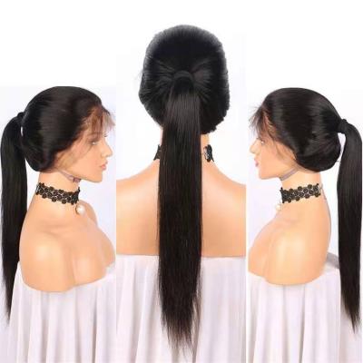 China Full Lace Wig 100% Hd Seller Wave Lace Front Human Hair Wig 360 Lace Frontal Wig Virgin Brazilian Straight Swiss Transparent Silky Straight Glueless for sale