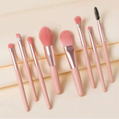 China Angular Blush High Quality 8pcs Make Up Brush Professional Luxury Private Label Makeup Brush Set with Brush Bag for sale