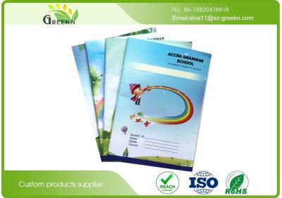 China 250gram CMYK Cover Printing Lined Exercise Books for Kids / School Students for sale