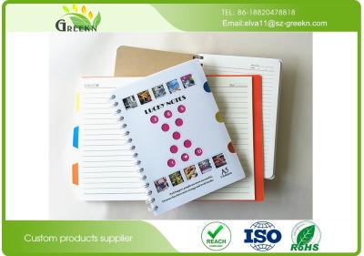 China Office PP Cover Spiral Composition Notebook With Cross Stripe 100 Sheets Inside Paper for sale