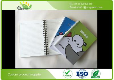 China CMYK Printing Cute Spiral Notebooks , Film Lamination Exercise A4 Spiral Notebook for sale