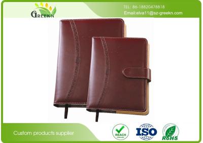 China Embossing / Hot Stamping Cover Finish PU Leather Custom Business Notebooks Customized for sale