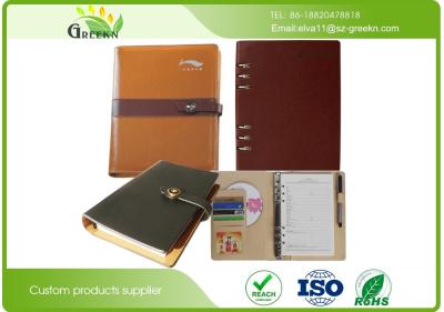 China Cuaderno de bolsillo de encargo de sellado caliente de los colores clásicos con el papel interno reciclado en venta