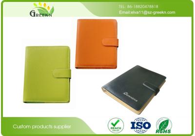 Chine Carnets de papier réutilisés en cuir mous de case de tri de couleurs pour des fournitures de bureau de société à vendre