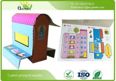 China Libro de colorear hecho a mano de los niños 3D DIY con el cartón 250garm que pega atar en venta