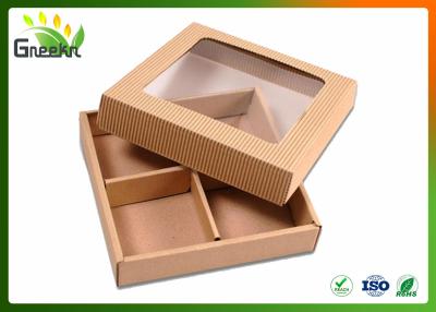 China Corrugated Custom Gift Boxes for Handmade Soap with Clear Window for sale