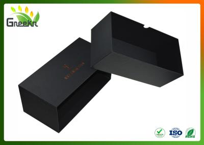 China Luxury Black Color Custom Gift Boxes , Sliding Drawer Packaging for sale