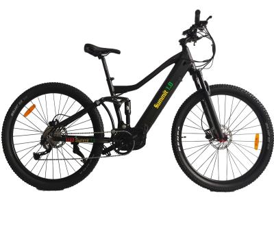 China Aluminum alloy 750w 1000w 4-bar tie-bar mid drive electric bicycle for different terrain for sale