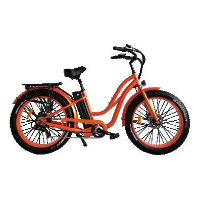 China Hot Sale 350w 500W 750w 1000w Aluminum Alloy Big Power Fat Tire Electric Bicycle Snow Bike ebike cruiser for sale