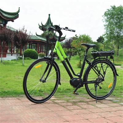 China 36V250W alloy mid drive motor ebike aluminum electric bike/LCD display for adults e bicycle for women for sale