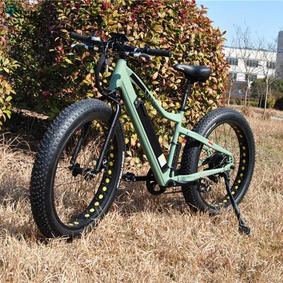 China Powerful aluminum alloy 500w motor electric bike 26*4.0 off road e bike snow sand trail ebike for sale