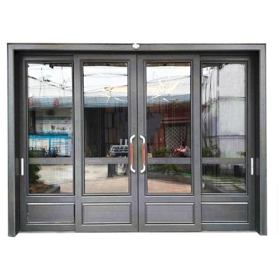 China Front Door Rain Protection Electric Industrial Automatic Glass Sliding Doors for sale