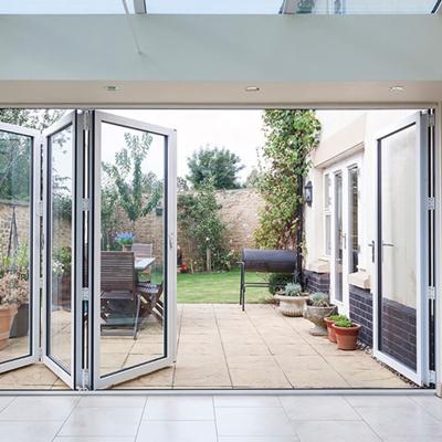 China Traditional Bifold Doors Aluminum Folding Glass Patio Door for sale