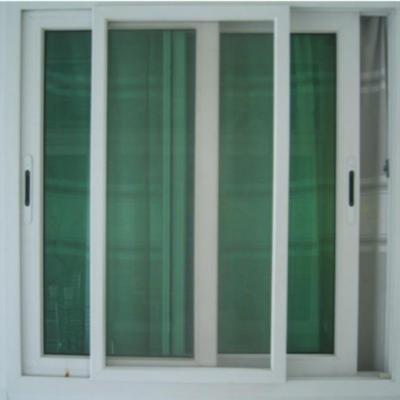 China Sliding Eden double glazed slide tinted aluminum pvc sliding upvc window with mosquito mesh for sale