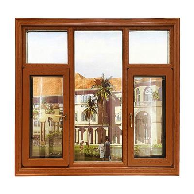 China Magnetic Aluminum Frame Double Tempered Glass Impact Proof Hurricane Screen Curtain Glass Windows and Doors for sale