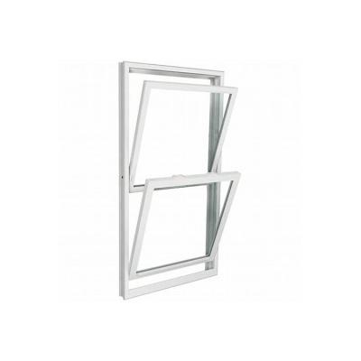 China Sliding Ventilation White Hung Residential Double Hung Window White Kitchen Aluminum Storm Windows With Security Features Attached for sale