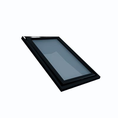 China Modern Bullet Proof Aluminum Roof Skylight Triple Glazed Window With Blinds for sale