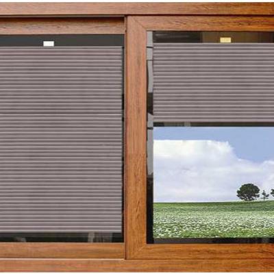 China modern australia pvc awning upvc wooden shutter window with aluminum roller box for sale