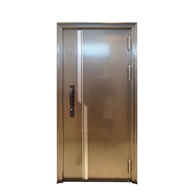 China Traditional/Modern/Other Houses Security Design Front Frame Price Stainless Steel Main Entry Door for sale