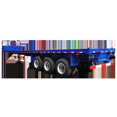 China Truck Trailer Manufacturer Wholesale Heavy Duty Container Utility Car Low Semi Flatbed Trailer for sale