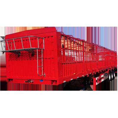 China Truck Trailer Factory Direct Price Hydraulic Cargo Utility Container Drop Side Trailer for sale