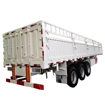 China Truck Trailer China Supplier Professional High Quality Enclosed Cargo Drop Side Trailer for sale