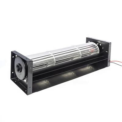 China DC60300 Hotels Air Conditioner Fan Black 12V24V Tangential Crossflow Fan for sale