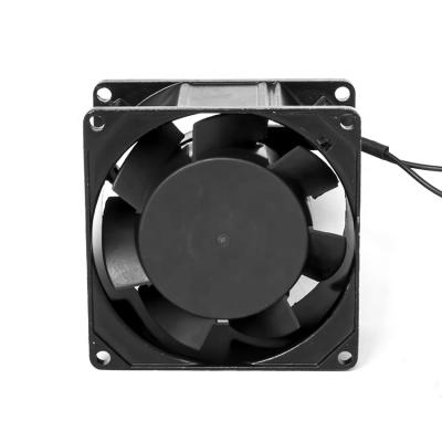 China Factory Price Hotels Plastic Axial Fan Black Ball Bearing 8038AC Axial Fan for sale