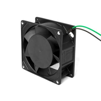 China Hotels wholesale high cfm plastic air cooling powerful 9238 ball bearing black axial fan for sale