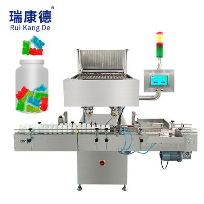 China Tablet Capsule Pill Counting 16 Lanes Bear Candy Filler Counter Gummy Bottles Supplement Small Automatic Pectin Candy and Counting Machine for sale