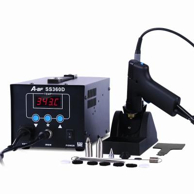 China Welding of metal fittings A-BF Hot air Soldering station temperature adjustable industrial 2 in 1 anti-static desoldering table for sale