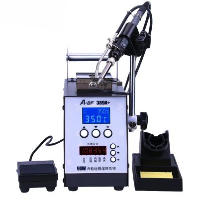 China Welding of metal fittings A-BF High Frequency Automatic Soldering Station Industrial Foot Type Temperature Adjustable Welding Station Tin Feeding Machine for sale