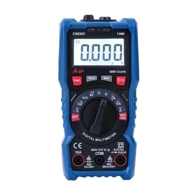 China Current and voltage measurement A-BF Portable Multimeter AC DC True RMS Intelligent Small Voltage Current Meter NCV Manual Range Auto Range Multimetro Backlight for sale