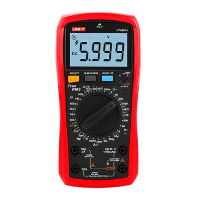 China A-BF & UNI-T Digital Multimeter True RMS UT890D+ Manual Range AC DC Frequency Capacitance Temperature Tester Backlight UT890D Plus for sale