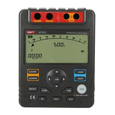 China A-BF & UNI-T Insulation Resistance Tester Digital Megohmmeter UT512 500V--2500V Megger Earth Ground Ohm Meter AC DC Voltmeter UT512 for sale