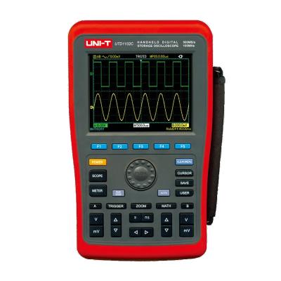 China UNI-T UTD1102C Handheld Digital Storage Oscilloscope 100MHz 2 Channels DC AC Voltage Current Resistance Capacitance Multimeter 5.0 - 6.9 Inches for sale