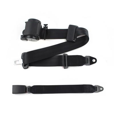 China Sports 3 Point Car Safety Belt Bus Rear Seat Safety Belt With Webbing Outlet for sale