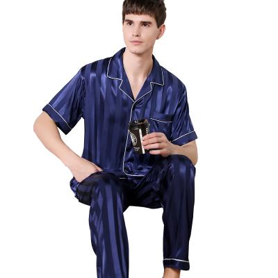 China 2022 custom made QUICK DRY new fashion shorts sheathed striped pajamas quick dry breathable pajamas for sale