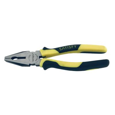 China Cutting 8Inch 205MM TPR Handle CRV Hand Tool Combination Pliers for sale