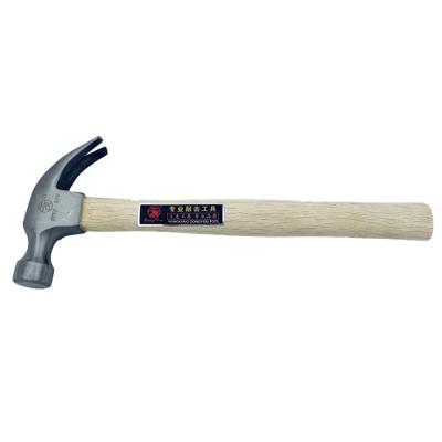 China Mini Nail Hammer 45# Handle Carbon Steel Forged Wooden Claw Hammer for sale