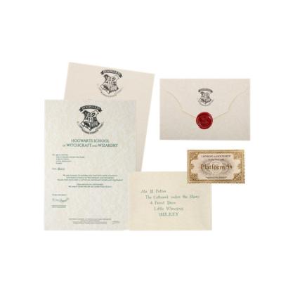 China Cosplay Toy Hogwarts School Acceptance Letter with Stamp Seal for sale